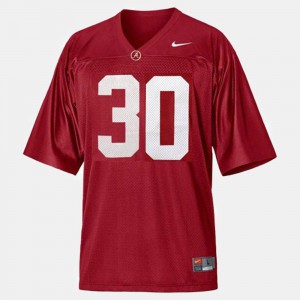 Alabama Roll Tide #30 Men's Dont'a Hightower Jersey Red Embroidery College Football 914796-265