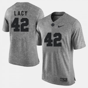 University of Alabama #42 Men's Eddie Lacy Jersey Gray Player Gridiron Limited Gridiron Gray Limited 403641-849