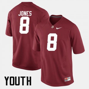 University of Alabama #8 Youth Julio Jones Jersey Crimson Alumni Alumni Football Game 639019-314