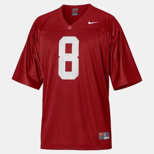 Bama #8 For Kids Julio Jones Jersey Red College Football Player 866793-416