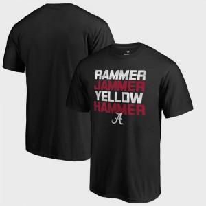 Alabama Roll Tide For Men T-Shirt Black Player Bowl Game Hometown Collection Rammer Jammer Fanatics 576412-680