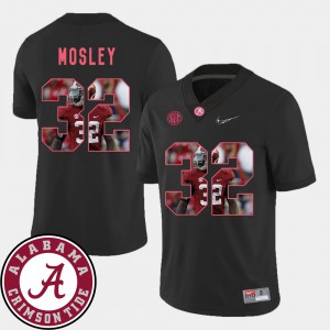 University of Alabama #32 For Men C.J. Mosley Jersey Black College Pictorial Fashion Football 331834-792