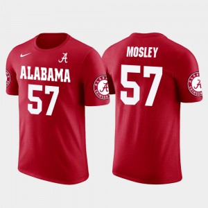 Alabama #57 Mens C.J. Mosley T-Shirt Red Alumni Future Stars Baltimore Ravens Football 427426-903