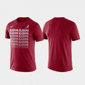 Alabama Roll Tide For Men's T-Shirt Crimson University Fade Performance 599040-632
