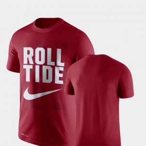 Alabama Roll Tide Men's T-Shirt Crimson NCAA Performance Legend Franchise 744572-939