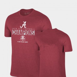 Alabama For Men T-Shirt Crimson Locker Room Original Retro Brand 2018 SEC Football Champions Alumni 581777-920