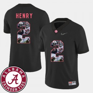 Roll Tide #2 For Men's Derrick Henry Jersey Black Embroidery Pictorial Fashion Football 965443-910