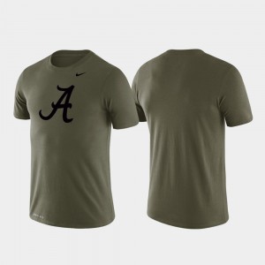 Alabama Roll Tide Men's T-Shirt Green Performance Tonal Logo Legend NCAA 210215-403