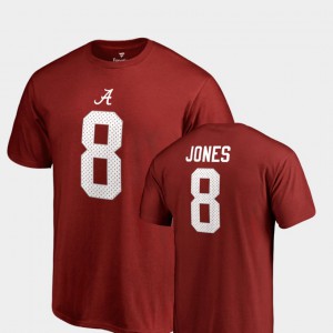 Bama #8 Men's Julio Jones T-Shirt Crimson Player Name & Number College Legends 998141-893