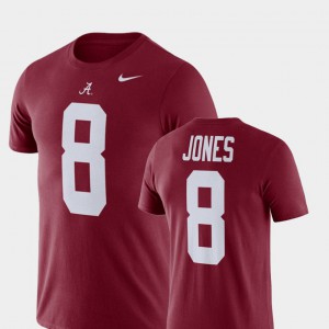 Alabama Roll Tide #8 Men Julio Jones T-Shirt Crimson Football Performance College 670127-177