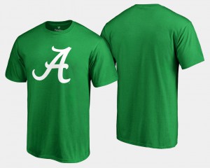 University of Alabama Men's T-Shirt Kelly Green White Logo Big & Tall St. Patrick's Day High School 710638-695