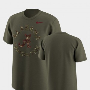 Alabama Roll Tide Men's T-Shirt Olive Embroidery Legend Camo 377172-200