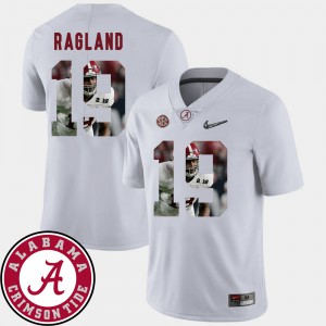 University of Alabama #19 Men Reggie Ragland Jersey White Football Pictorial Fashion High School 309725-514