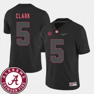 Alabama Roll Tide #5 For Men's Ronnie Clark Jersey Black Embroidery College Football 2018 SEC Patch 864836-866
