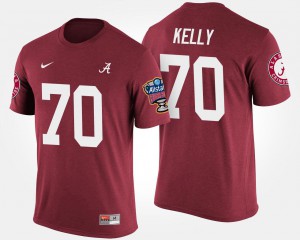 Bama #70 Men Ryan Kelly T-Shirt Crimson Sugar Bowl Bowl Game NCAA 853416-511