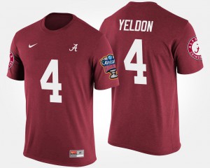 Roll Tide #4 Men T.J. Yeldon T-Shirt Crimson Alumni Sugar Bowl Bowl Game 540120-368